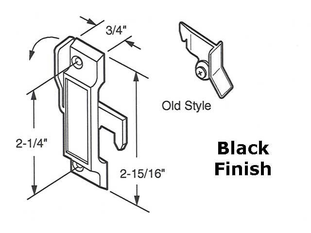 Sash/Cam Lock Dimensions