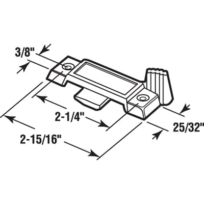 Sash Lock Dimensions