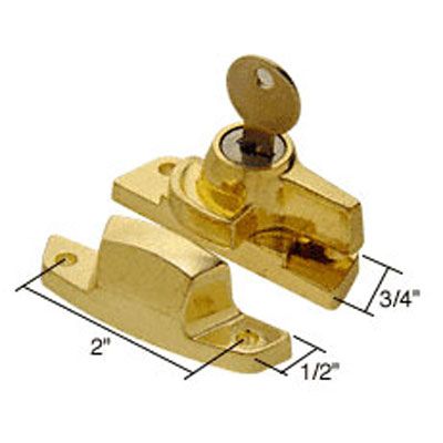 Keyed Sash/Cam Lock Dimensions