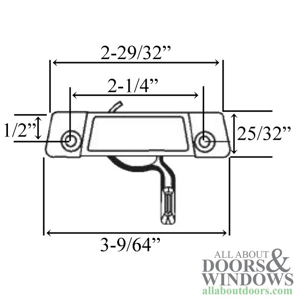 Sweep Latch Dimensions