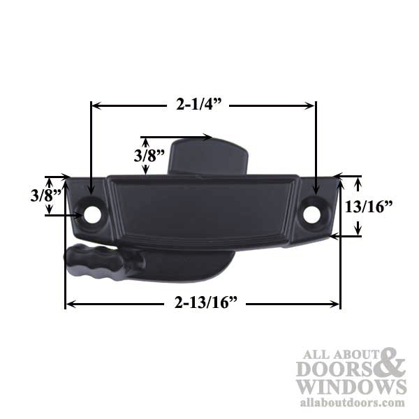 Sweep Lock Dimensions