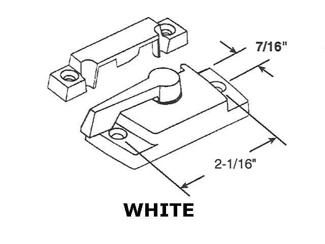 Sash/Cam Lock Dimensions