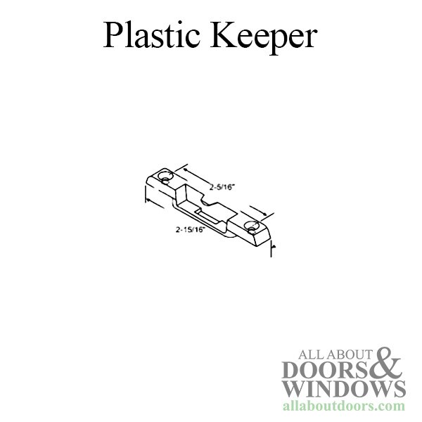 Plastic Keeper - 2-5/16" Dimensions