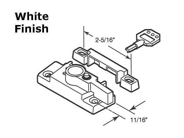 Keyed Sash Lock Dimensions