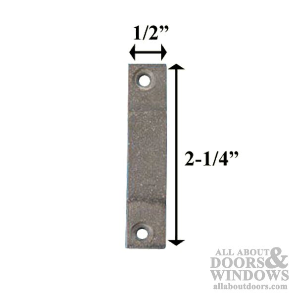 Spring Latch Sliding Window Keeper - Columbia C-800 Series - Dimensions