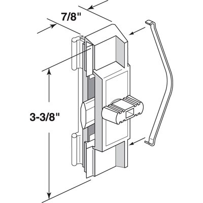 Pull & Lock For Double Hung Windows Dimensions