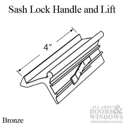 Sash Lock Handle & Lift Dimensions