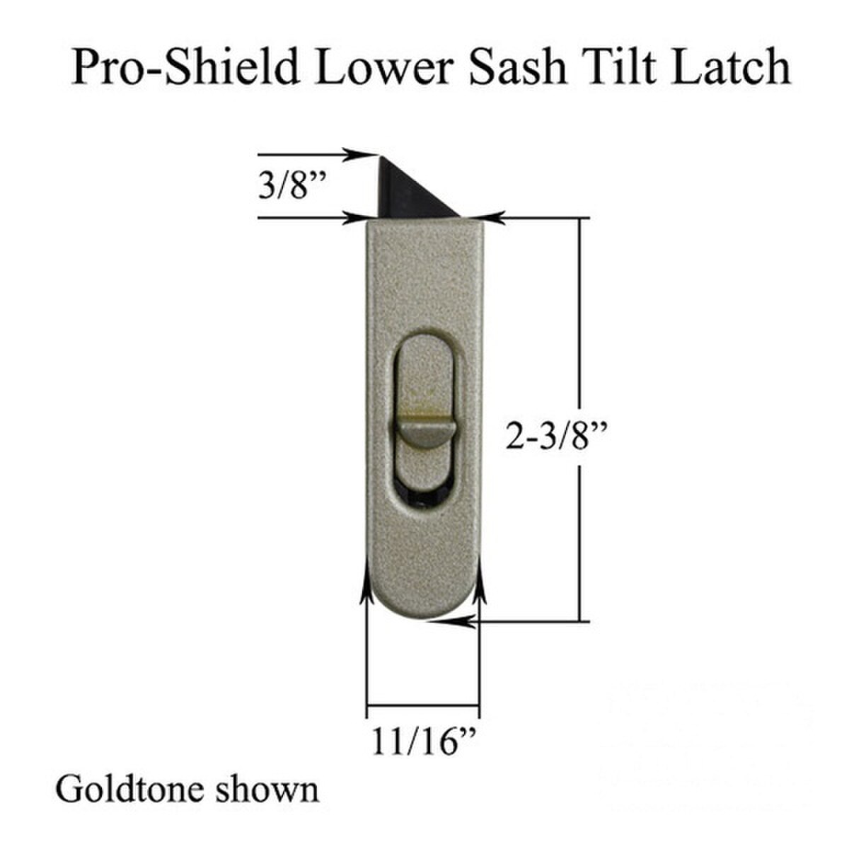 Weather Shield Metal Tilt Latch 2-3/8