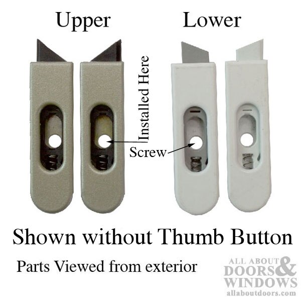 Tilt Latch for ProShield Double Hung Window Lower Sash, No Button