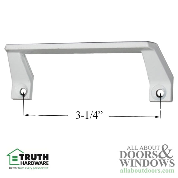 Truth Sash Lift Pull Handle, C-Shaped - Screw Hole Spacing