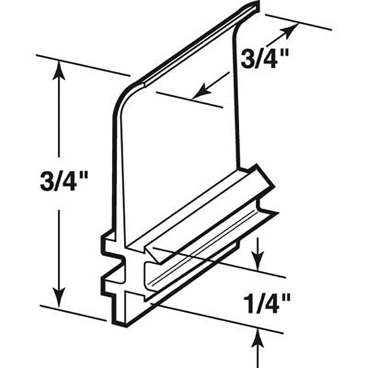Small Window Guides Top Guide - Sliding Windows, Glides / Guides - Nylon