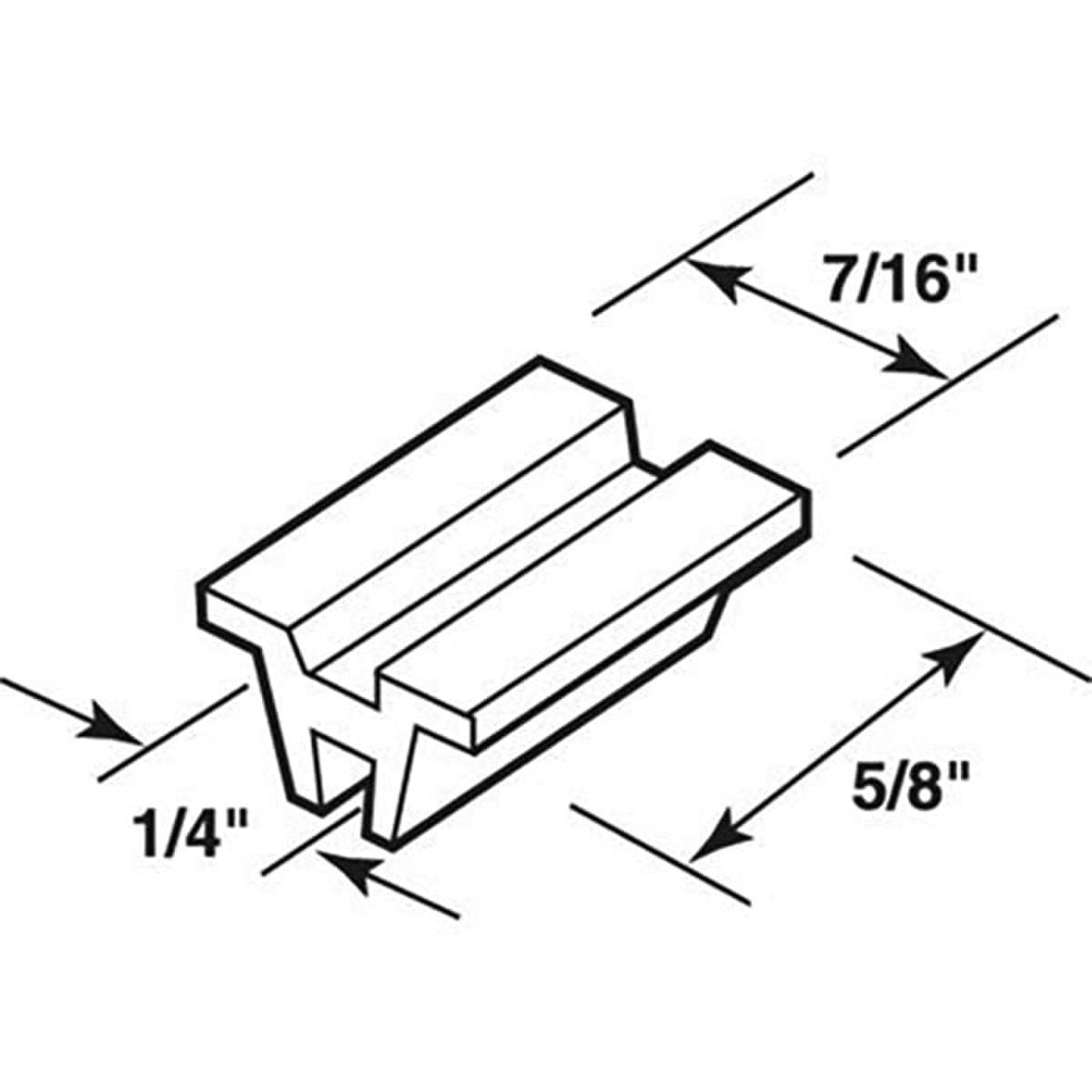 Small Window Guides Top Guide - Sliding Windows, Glides / Guides - Nylon