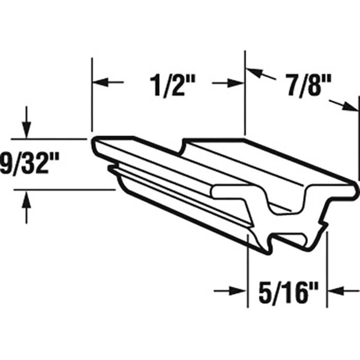 Top Guide - Sliding Windows, Glides / Guides - Nylon - Gray