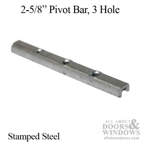 Pivot Bar, 25/8" 3 Hole, Stamped Steel