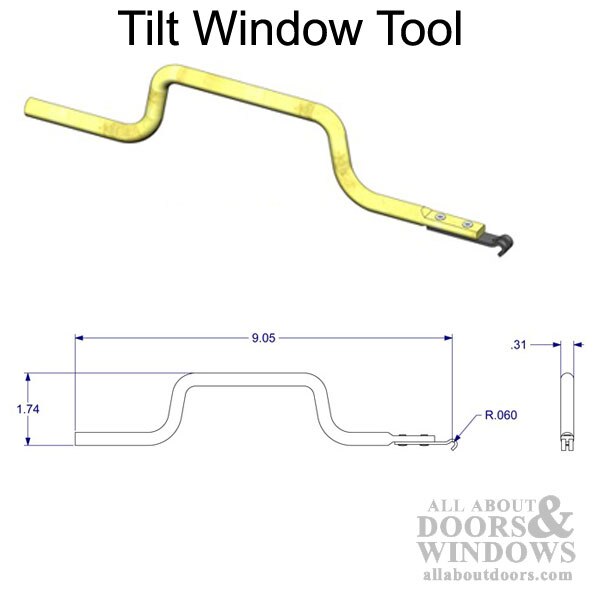Double Hook Sash Tensioning Spiral Balance for Tilting Windows