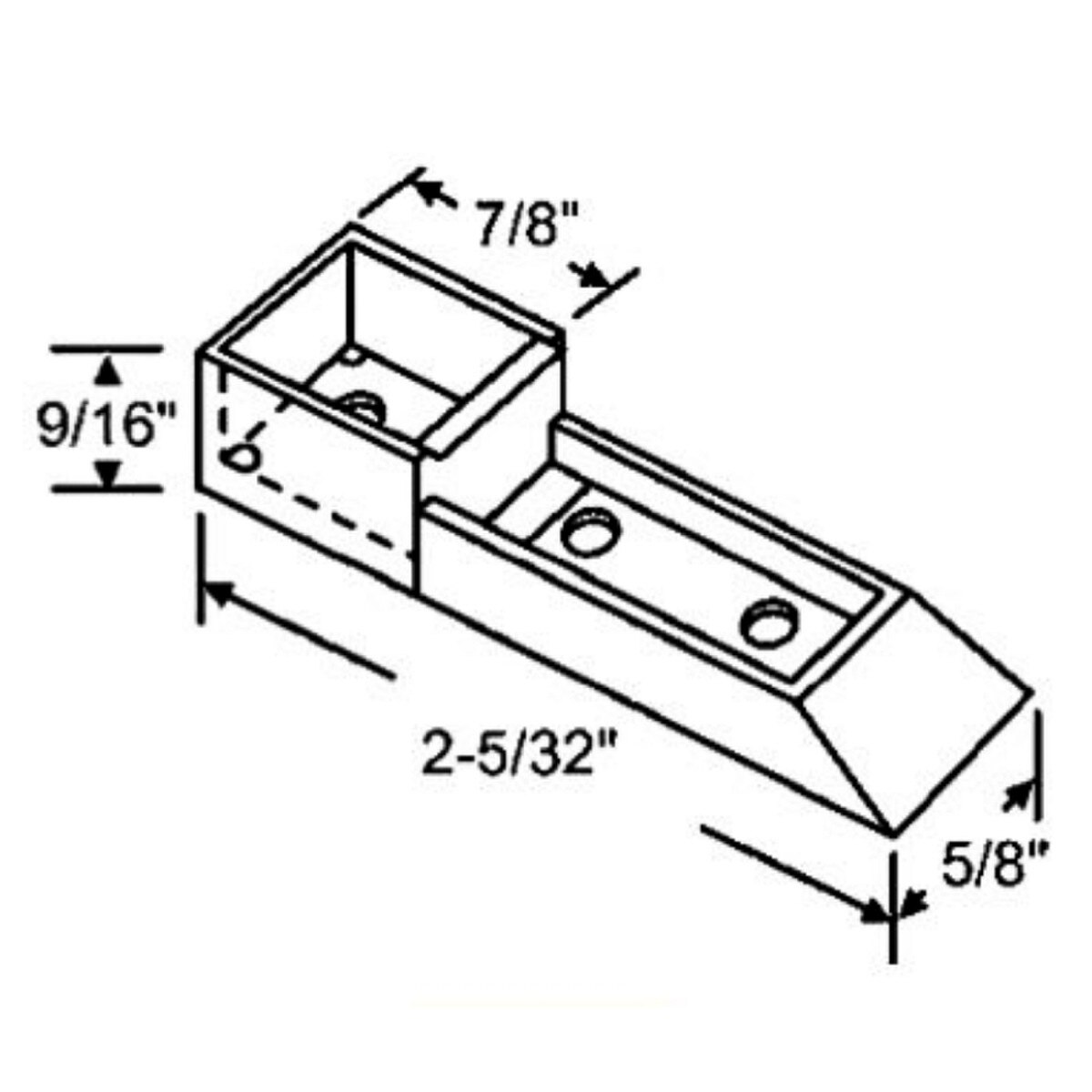Window Sash Guide Bracket Top Sash Guide | Window Sash Guide | All About Doors and Windows
