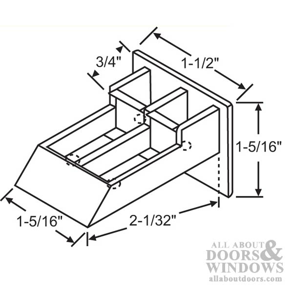 Tyco Sash Cam with Dimensions – Channel Balance Guide Part
