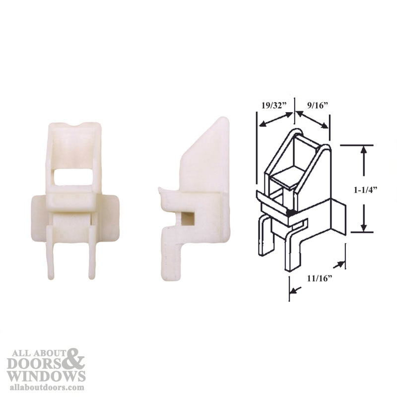 Top Shoe Bracket with Measurements – Channel Clip 