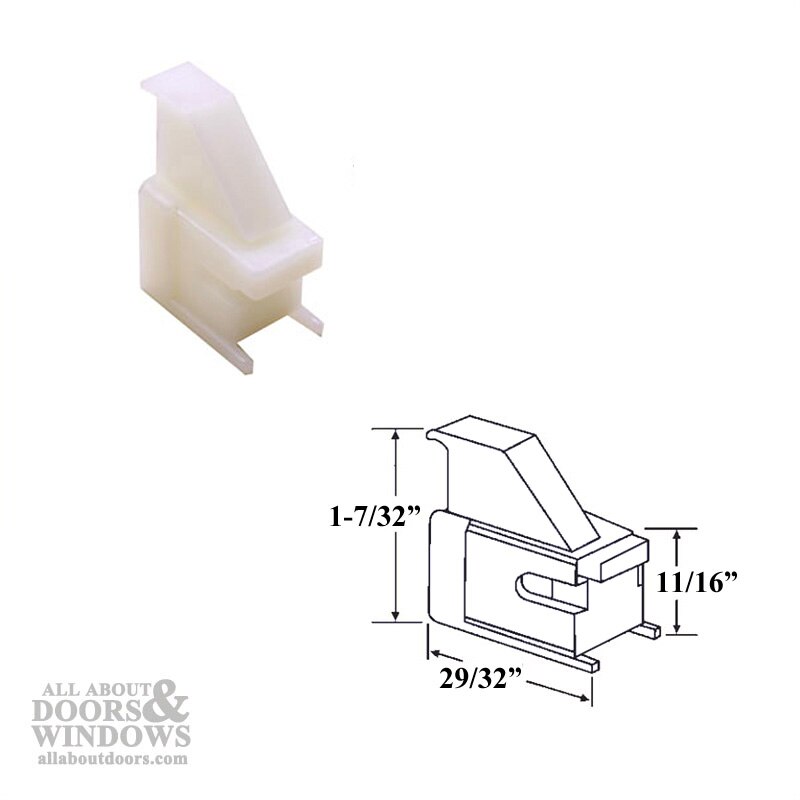 Top Shoe Bracket with Dimensions – Sash Support 