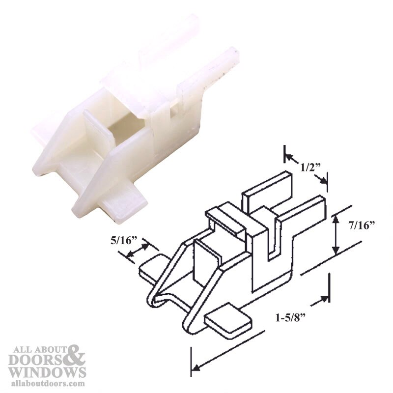 Crossley Top Shoe Bracket with Dimensions – Channel Clip 