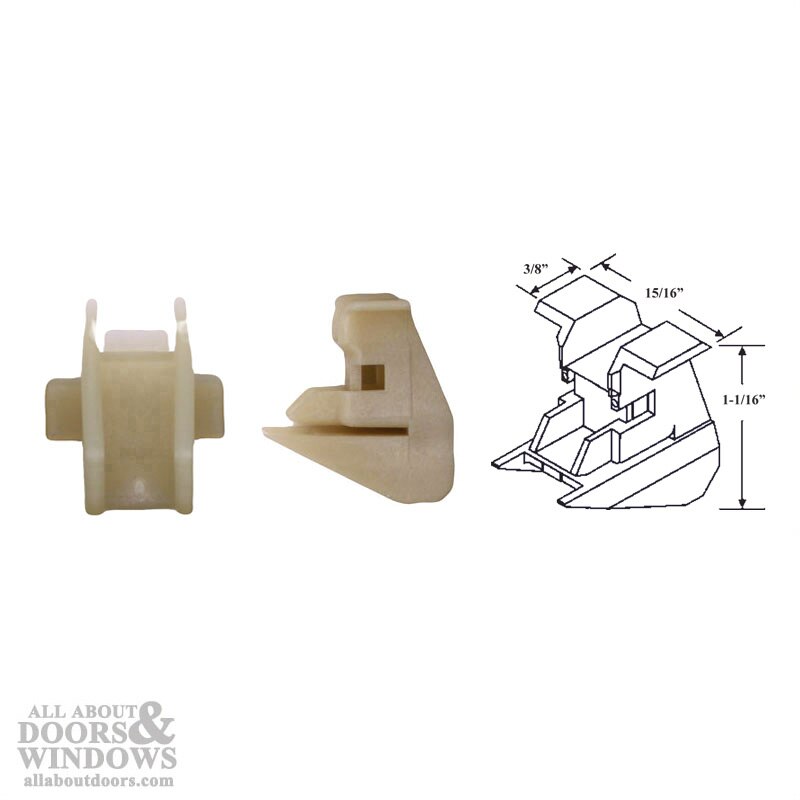 Bottom Shoe Bracket with Dimensions – Channel Clip 