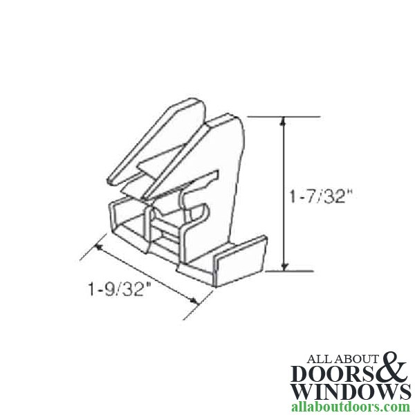 Swingline Bottom Shoe Bracket with Dimensions – Clip 