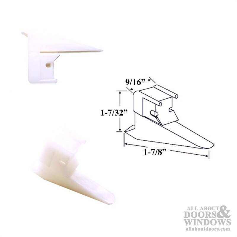 Bottom Bracket Shoe with Dimensions – Sash Support 