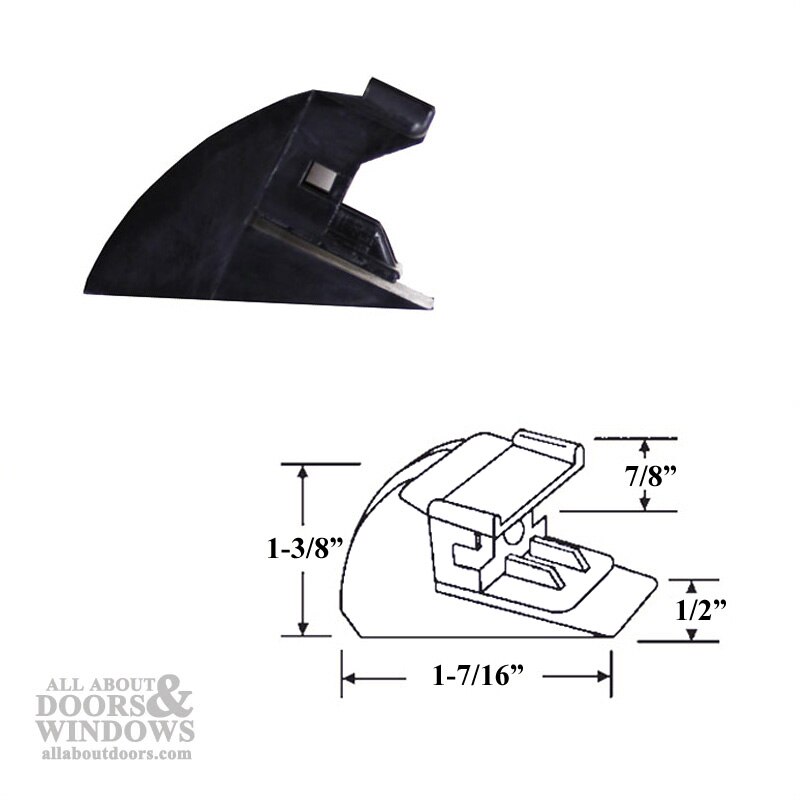 Acorn 60 Bottom Shoe Bracket with Dimensions – Channel Balance 