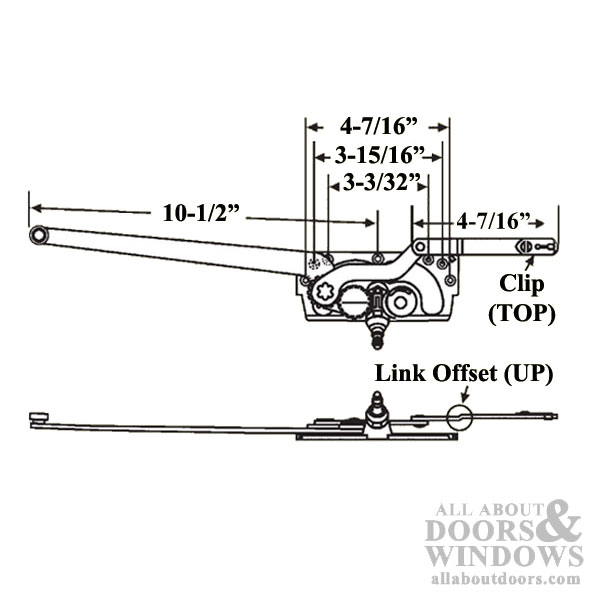 Truth Casement Crank Operator Link # 20755 55051 Window Parts