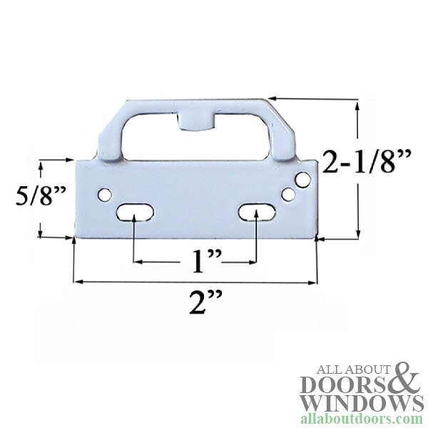 Sash Lock Keeper Dimensions