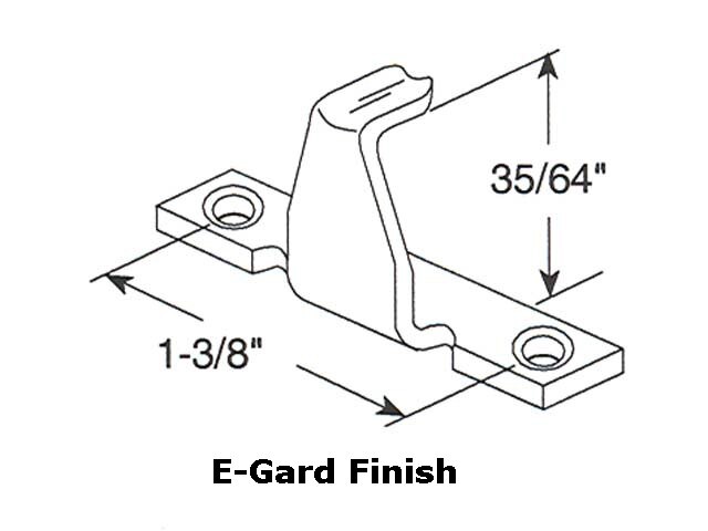 Sash Lock Keeper Dimensions