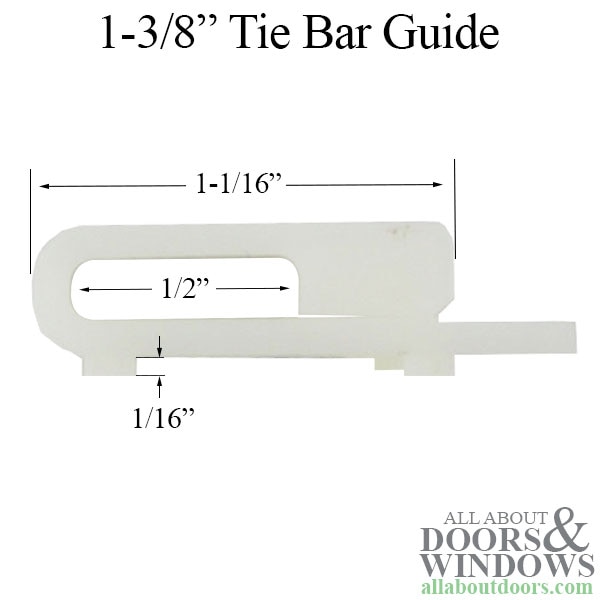 Tie Bar Guide with Supports, Nylon, Plastic