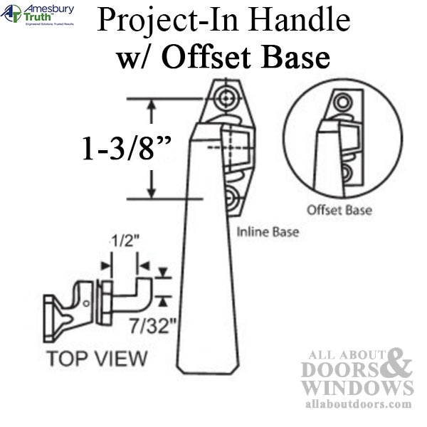 Project-in Handle Dimensions