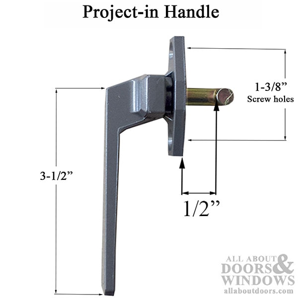 Project-in Handle Dimensions