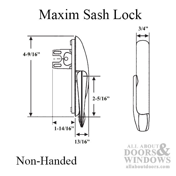 Truth 24.31 Maxim Sash Lock Technical Specs