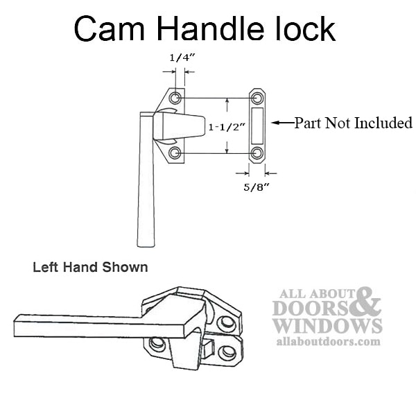 Cam Handle Lock Dimensions