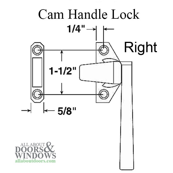 Cam Handle Lock Dimensions