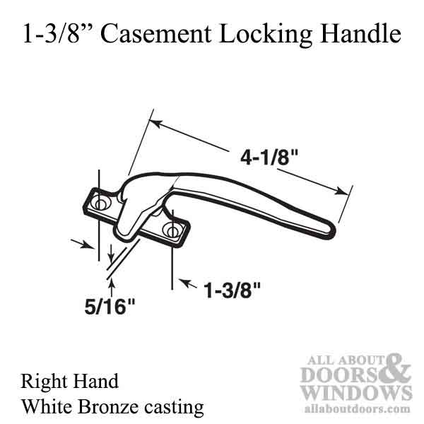 Casement Locking Handle Dimensions