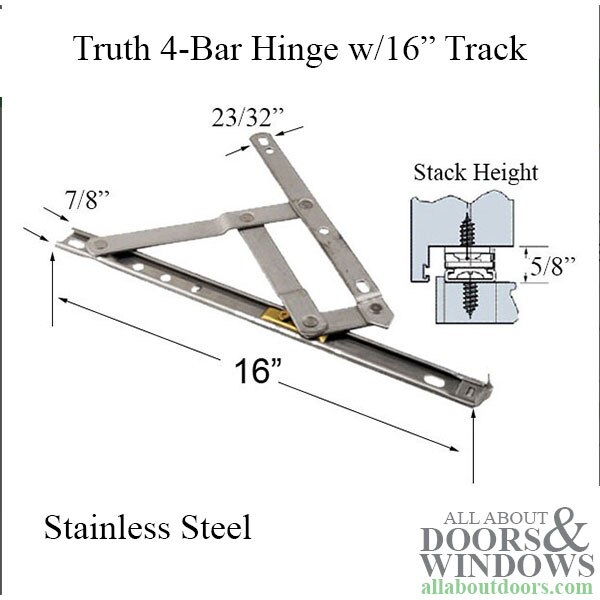 55816001 4Bar Hinge Awning Casement Window
