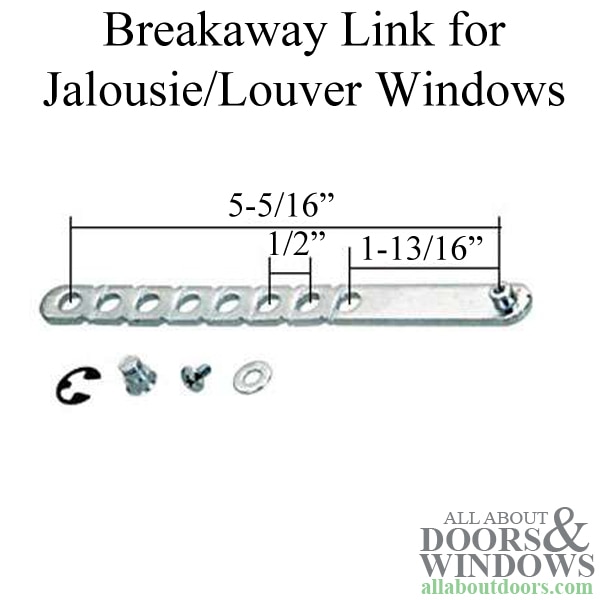 Link, Jalousie/Louver Operator - Universal 5-5 | Window Hardware