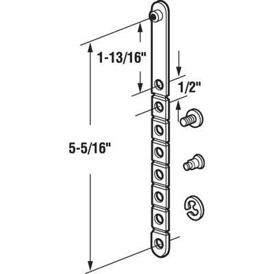 Link, Jalousie/Louver Operator - Universal 5-5 | Window Hardware