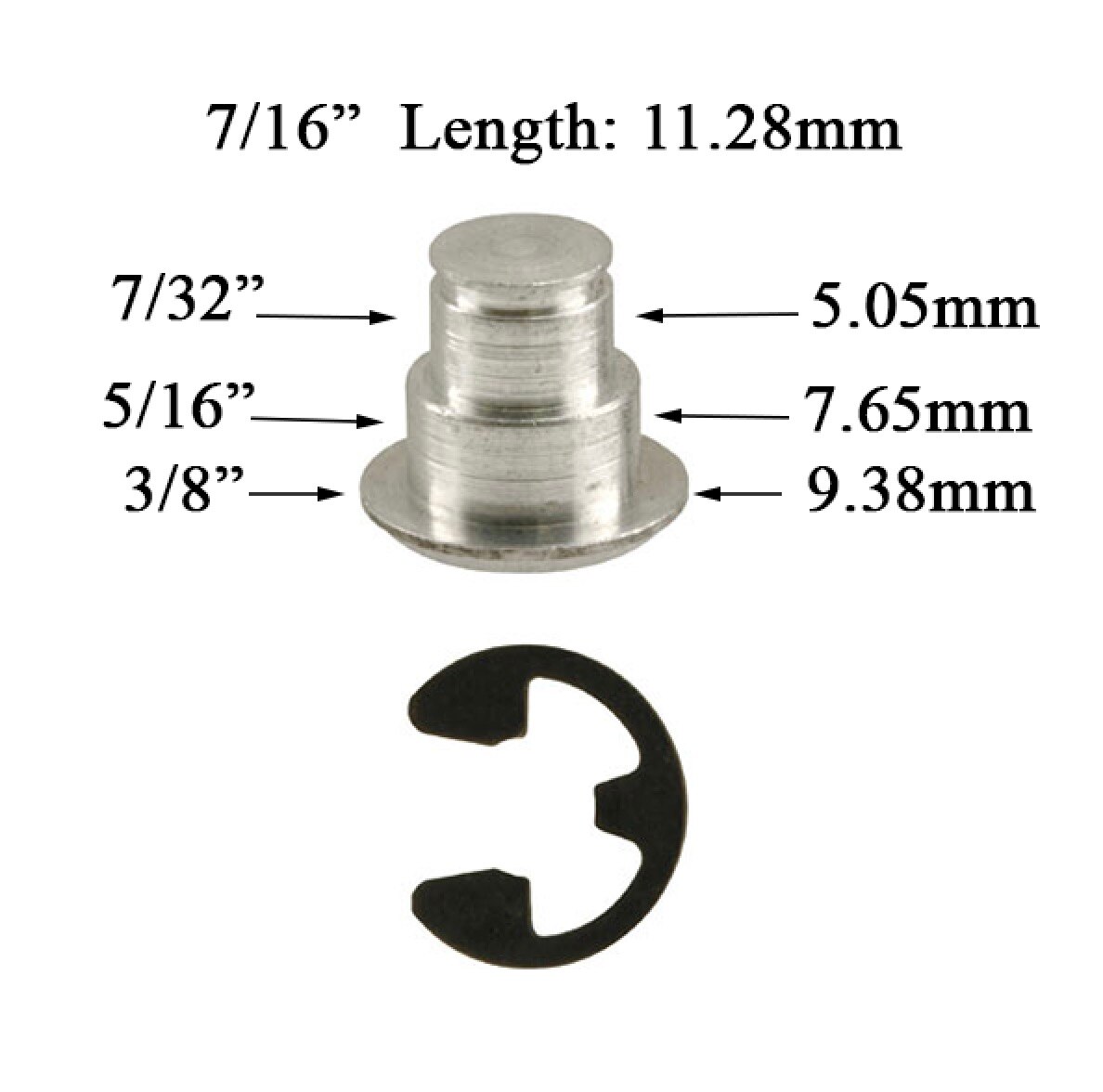 Jalousie & Awning Window Link Groove Pin 7/16"