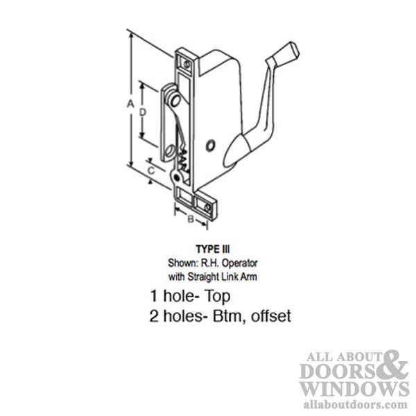 Prime-Line Jalousie Casement Operator H 3546 PRIME-LINE H 3546