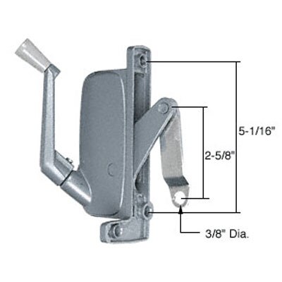 Andersen Left Awning Operator – Aluminum