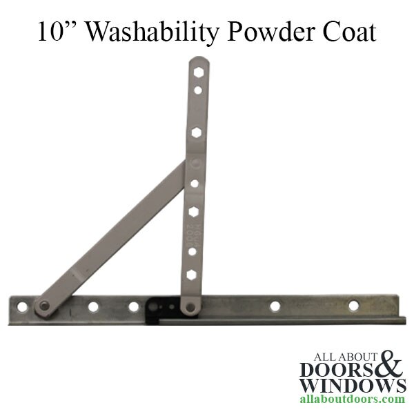 Roto 10" Stainless Track and Powder Coat Pair