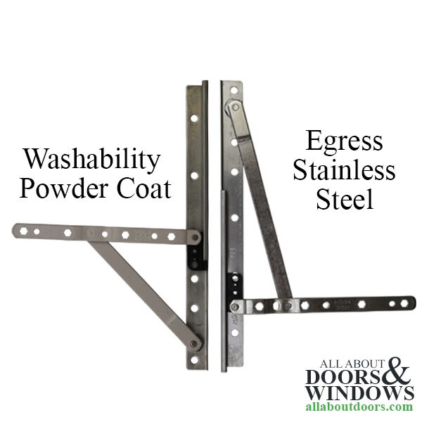 Roto 10" Stainless Track and Powder Coat Pair - Different Coats