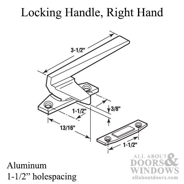 Handle/Keeper Dimensions