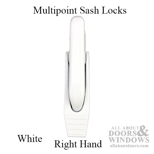 White Multipoint Casement Lock Handle