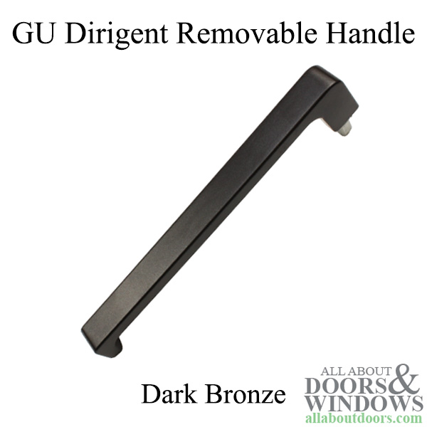 GU Dirigent aluminum removable handle with spindle for 68mm sash