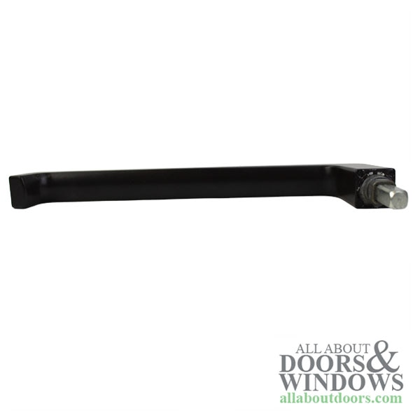 GU Dirigent handle with spindle in aluminum, removable design for patio doors